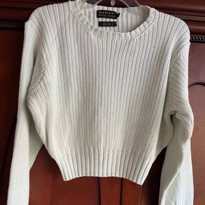 Light green cropped sweater